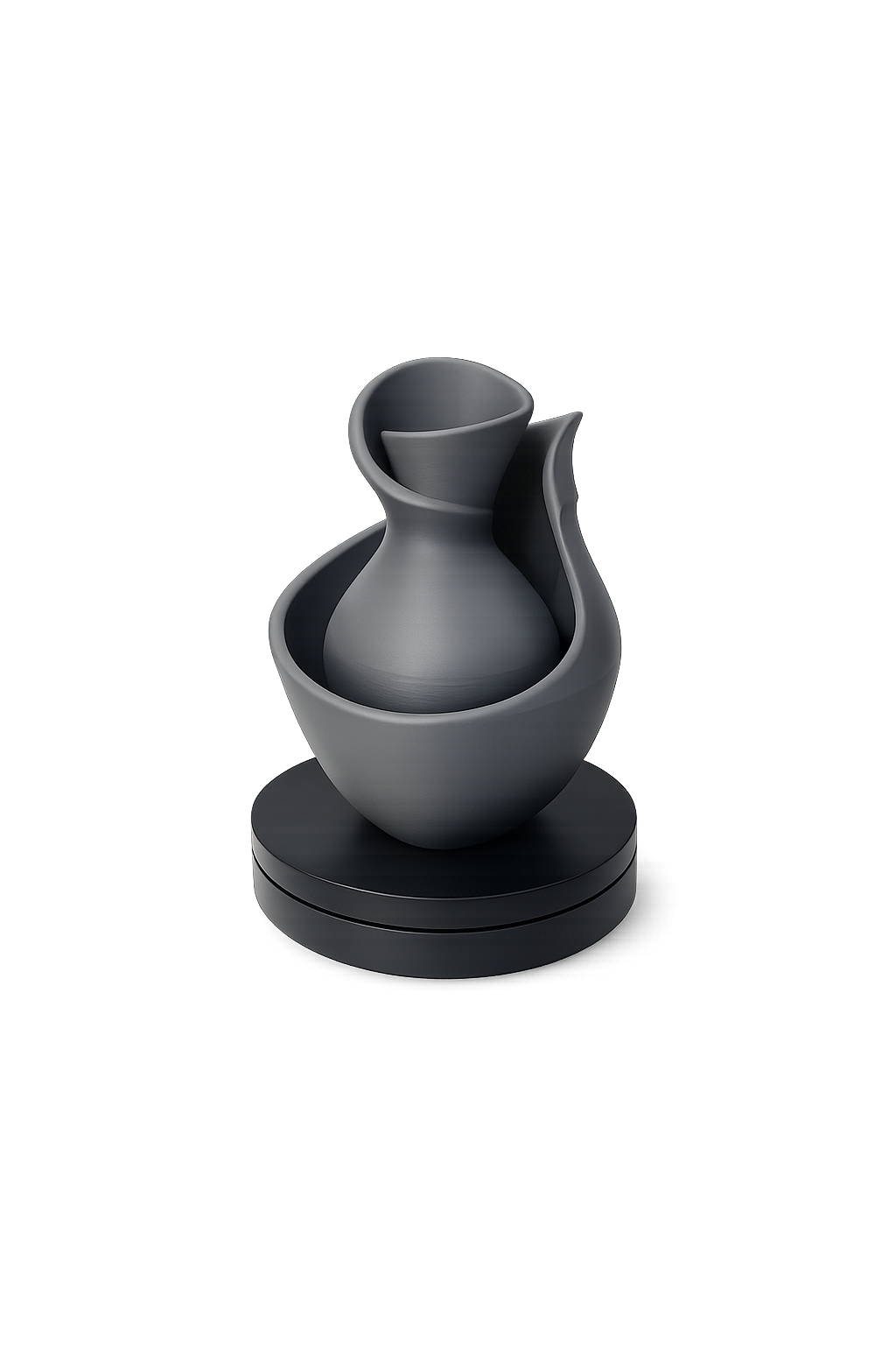 Moderne Design-Vase „Flow“ aus dem 3D-Drucke