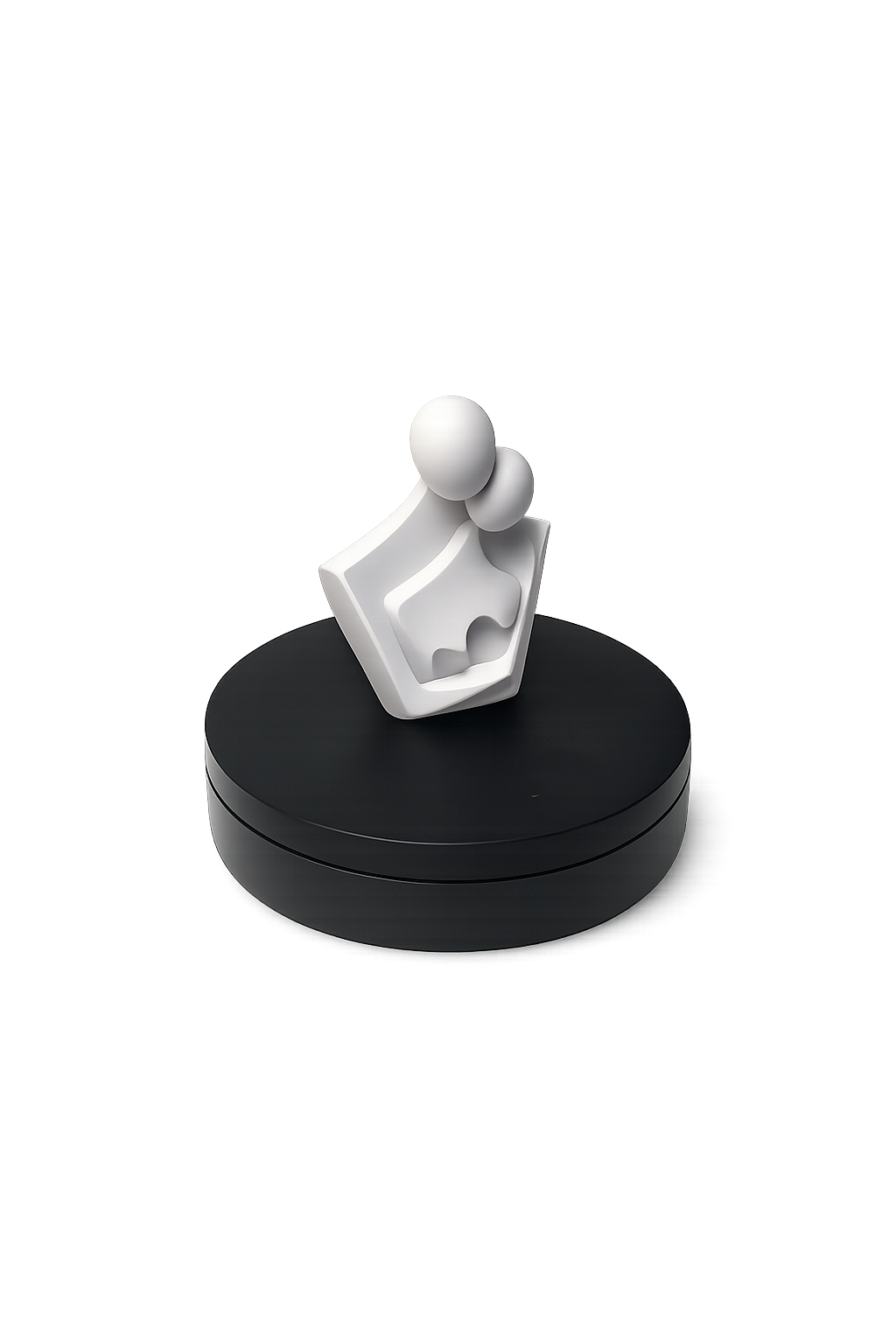 Moderne Skulptur „Emotion“ aus dem 3D-Drucker