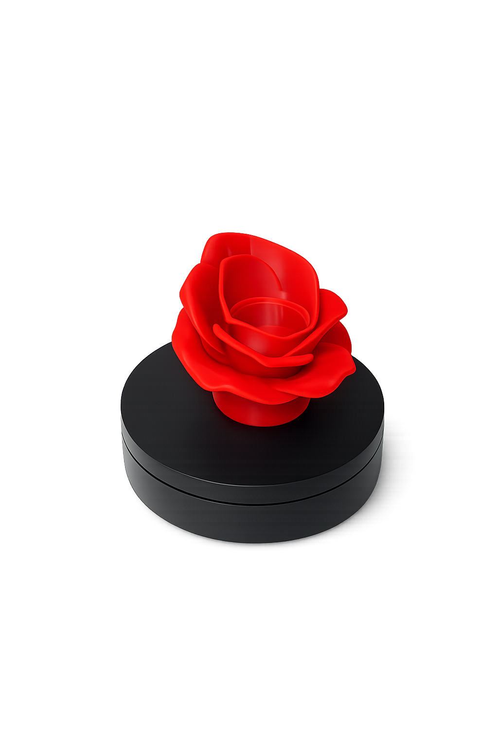 Dekorativer Rosen-Kerzenhalter aus dem 3D-Drucker