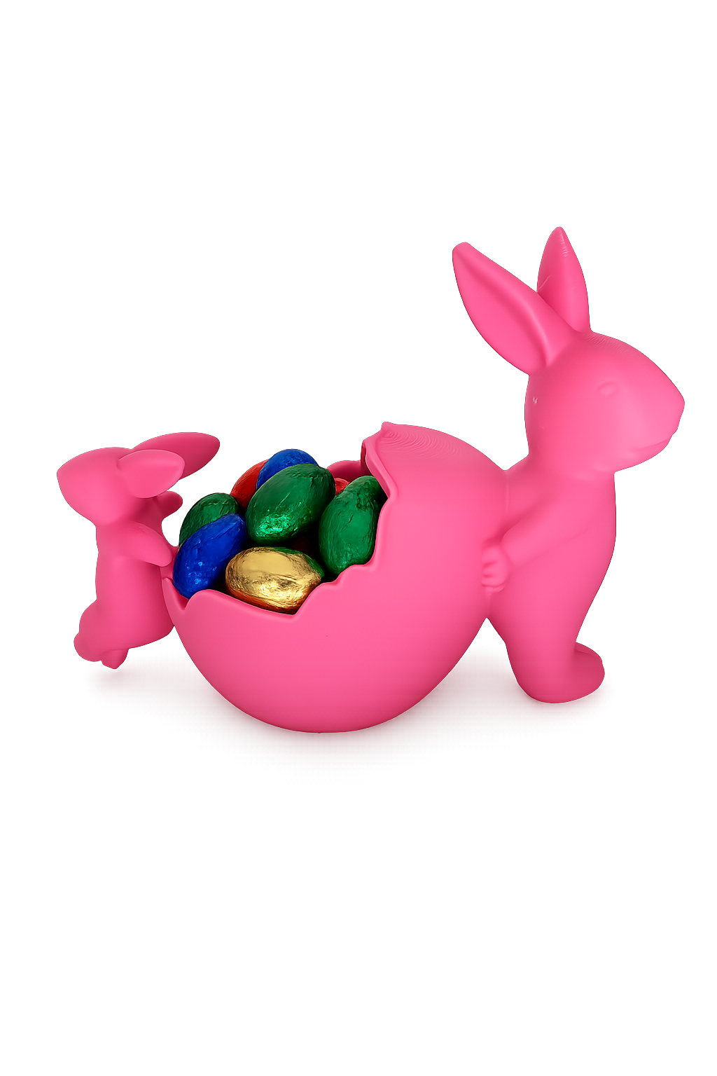 Osterhase Süßigkeitenhalter – Niedliche Hasen-Deko mit Ei-Schale für Schokolade & Snacks