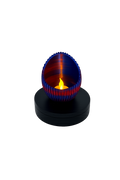 Teelichthalter „Aurora“ – Farbverlauf Blau-Rot mit LED-Kerze