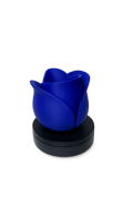 3D-gedruckte Rosen-Vase in Blau