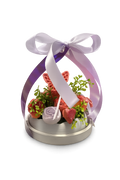 Handgemachtes Geschenkset mit Deko-Seifen & Erdbeer-Design – Personalisierbare Geschenkbox mit Schleife